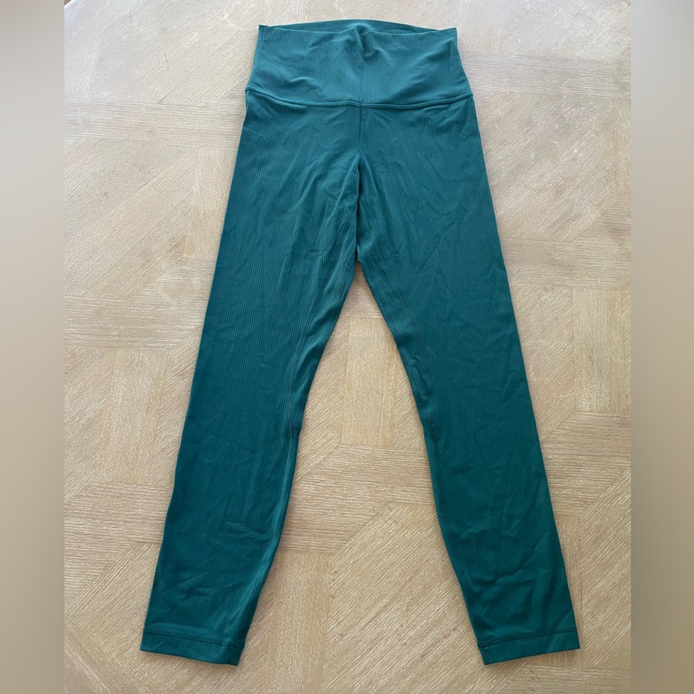 Lululemon Athletica NWOT Ribbed Teal Aligns